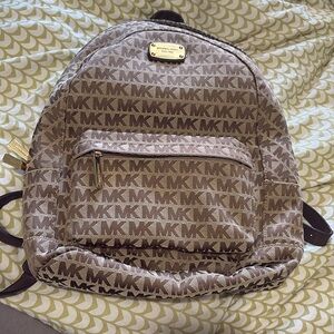 MICHAEL Kors Michael Kors Brown Monogram Backpack